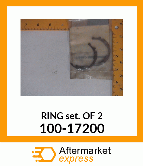 Spare part 100-17200 + RINGSETOF2