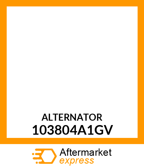 ALTERNATOR 103804A1GV