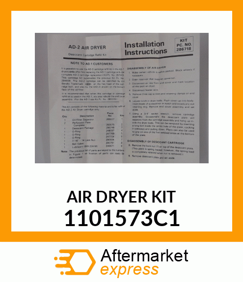 AIR_DRYER_KIT 1101573C1