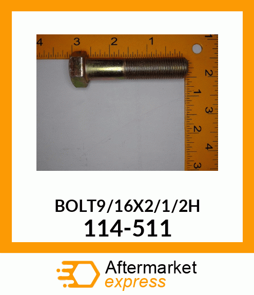 BOLT9/16X2/1/2H 114511