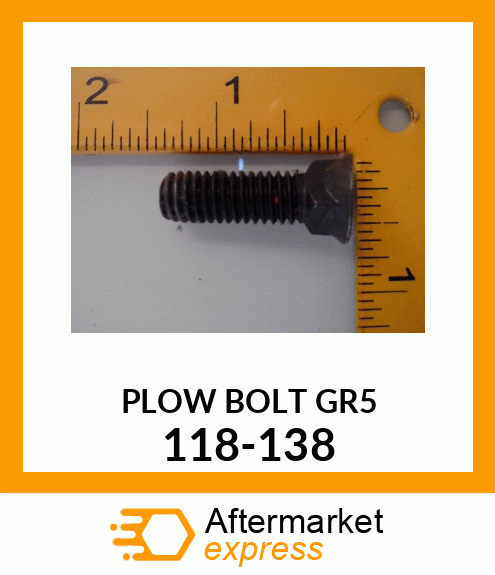 PLOWBOLT 118-138