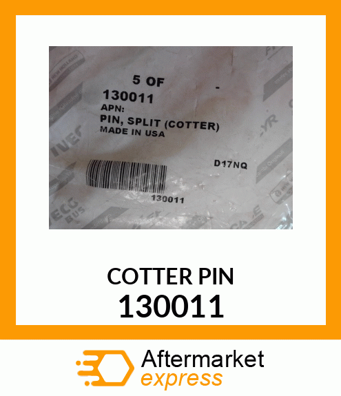 PIN,COTTER 130011