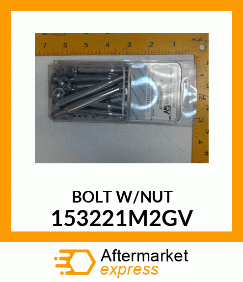 BOLT W/NUT 153221M2GV