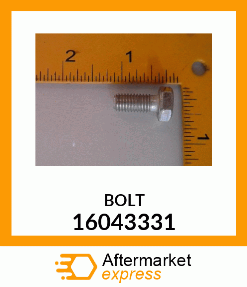 BOLT 16043331