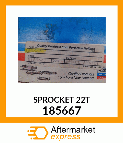 SPROCKET 22T 185667