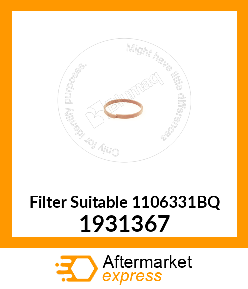 Filter Suitable 1106331BQ 1931367
