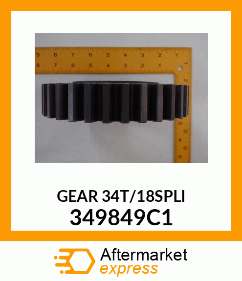 GEAR34T/18SPLI 349849C1