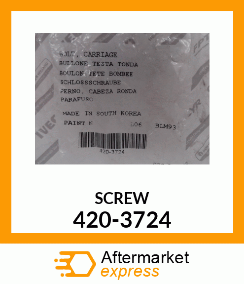 SCREW 420-3724