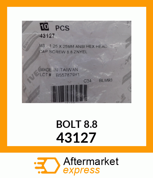 BOLT8.8 43127