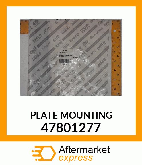 PLATE MOUNTING 47801277