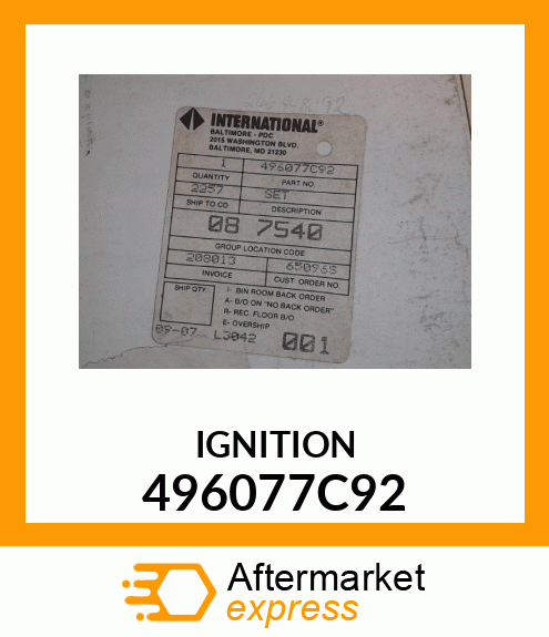 IGNITION5PC 496077C92