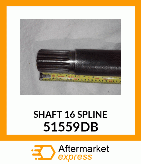 SHAFT16SPLINE 51559DB