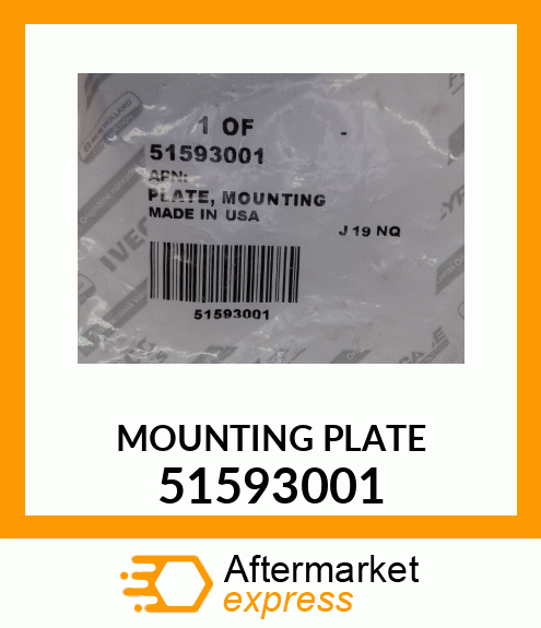 MOUNTING PLATE 51593001