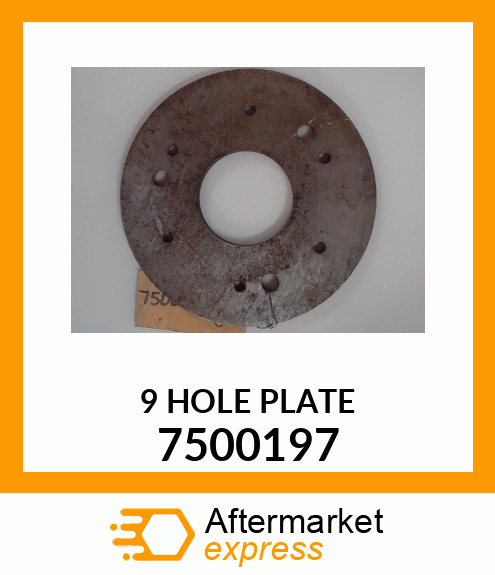 9HOLEPLATE 7500197