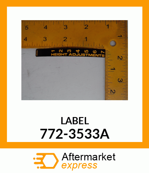 LABEL 772-3533A