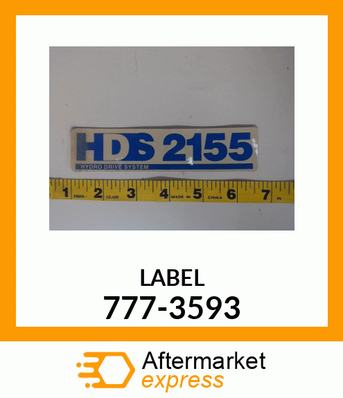 LABEL 777-3593