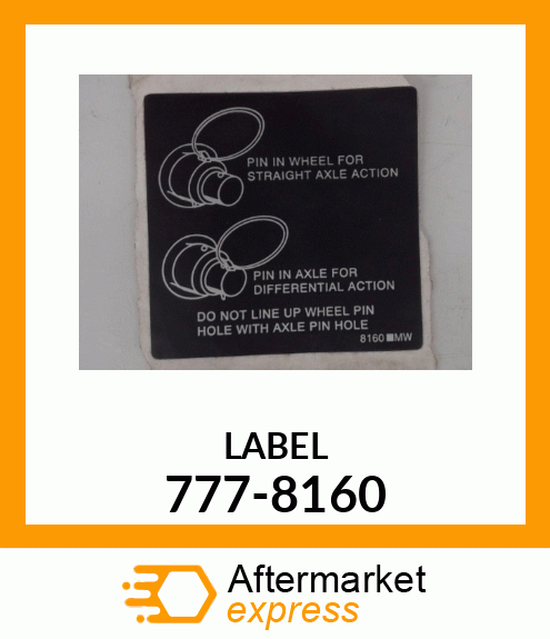 LABEL 777-8160