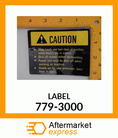 LABEL 779-3000