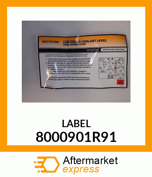 LABEL 8000901R91