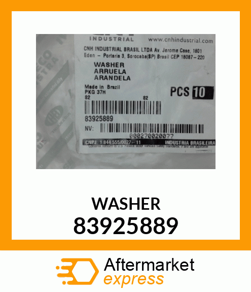 WASHER 83925889