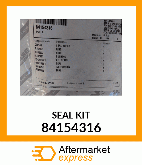 Hydraulic Seal Kit 84154316