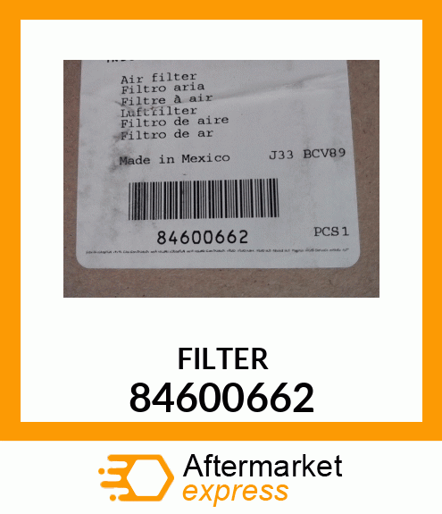 FILTER 84600662