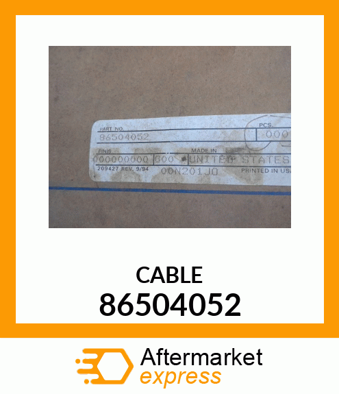 CABLE 86504052