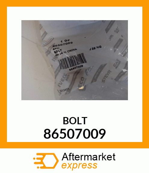 BOLT 86507009