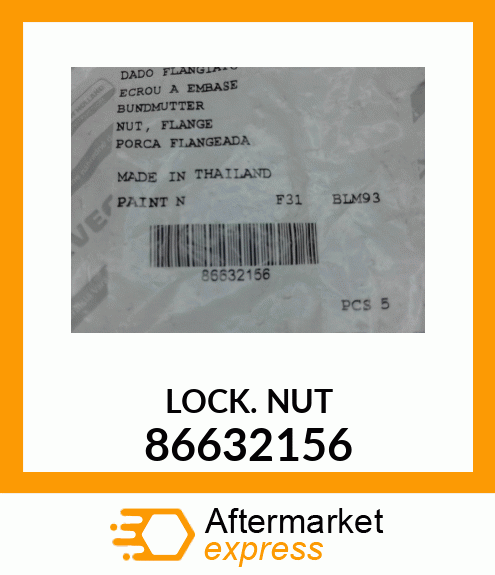 LOCKNUT 86632156