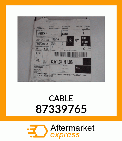 CABLE 87339765