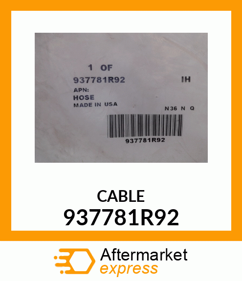 CABLE 937781R92