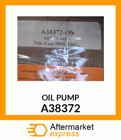 Oil Pump-new CNH A38372