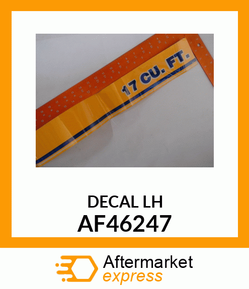 DECAL_LH AF46247