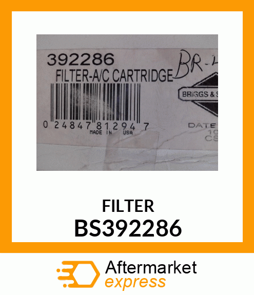 FILTER BS392286