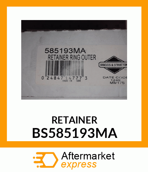 RETAINER BS585193MA