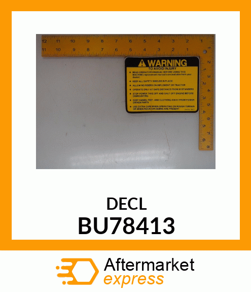 DECL BU78413