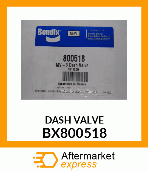 DASH_VALVE BX800518