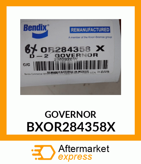 GOVERNOR BXOR284358X