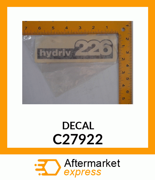 DECAL C27922