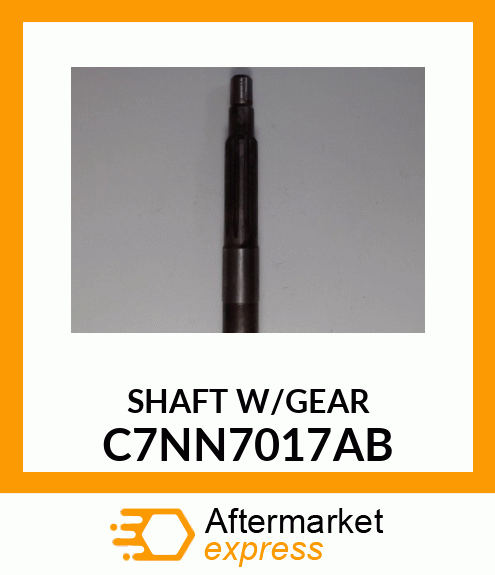 SHAFTW/GEAR C7NN7017AB