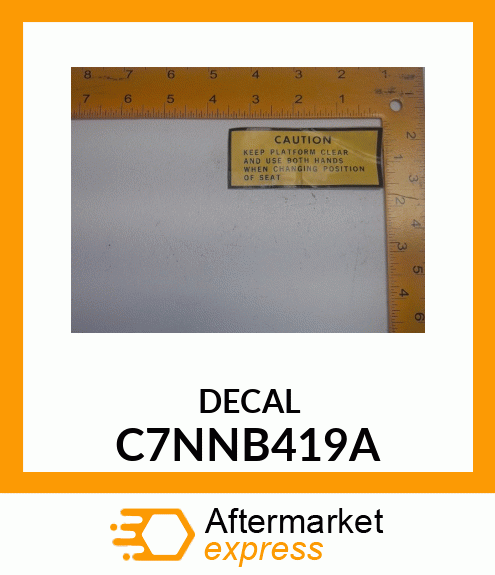 DECAL C7NNB419A