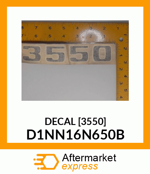 DECAL[3550] D1NN16N650B