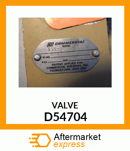 VALVE D54704