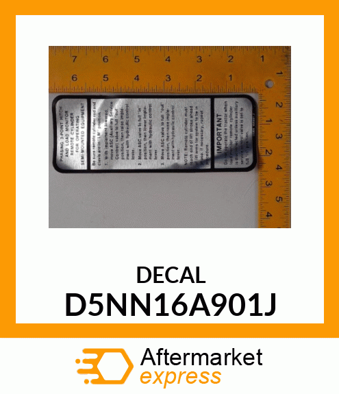 DECAL D5NN16A901J