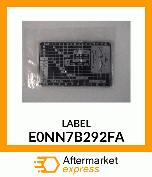 LABEL E0NN7B292FA