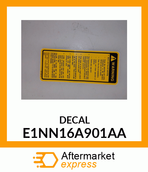 DECAL E1NN16A901AA