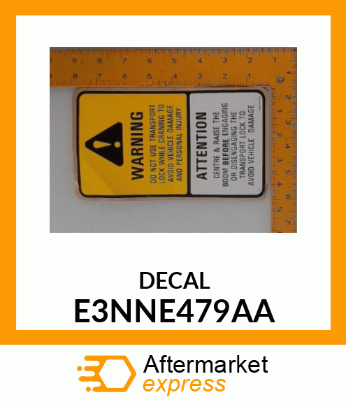 DECAL E3NNE479AA