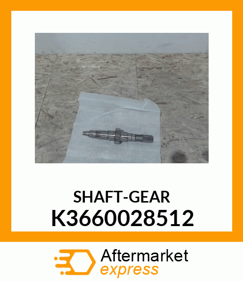 SHAFT-GEAR K3660028512