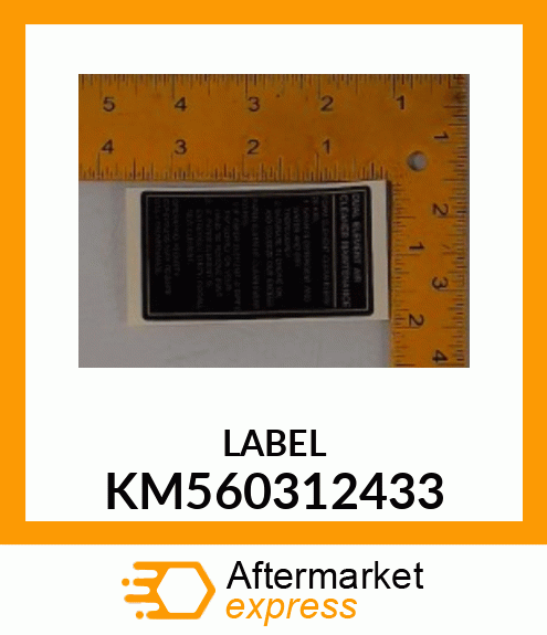 LABEL KM560312433