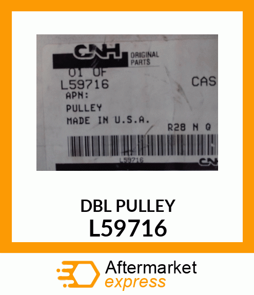 DBLPULLEY L59716